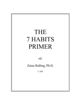 THE 7 HABITS PRIMER {EBook} | DeAltar