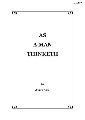 As a man thinketh by James Allen {EBook} | DeAltar