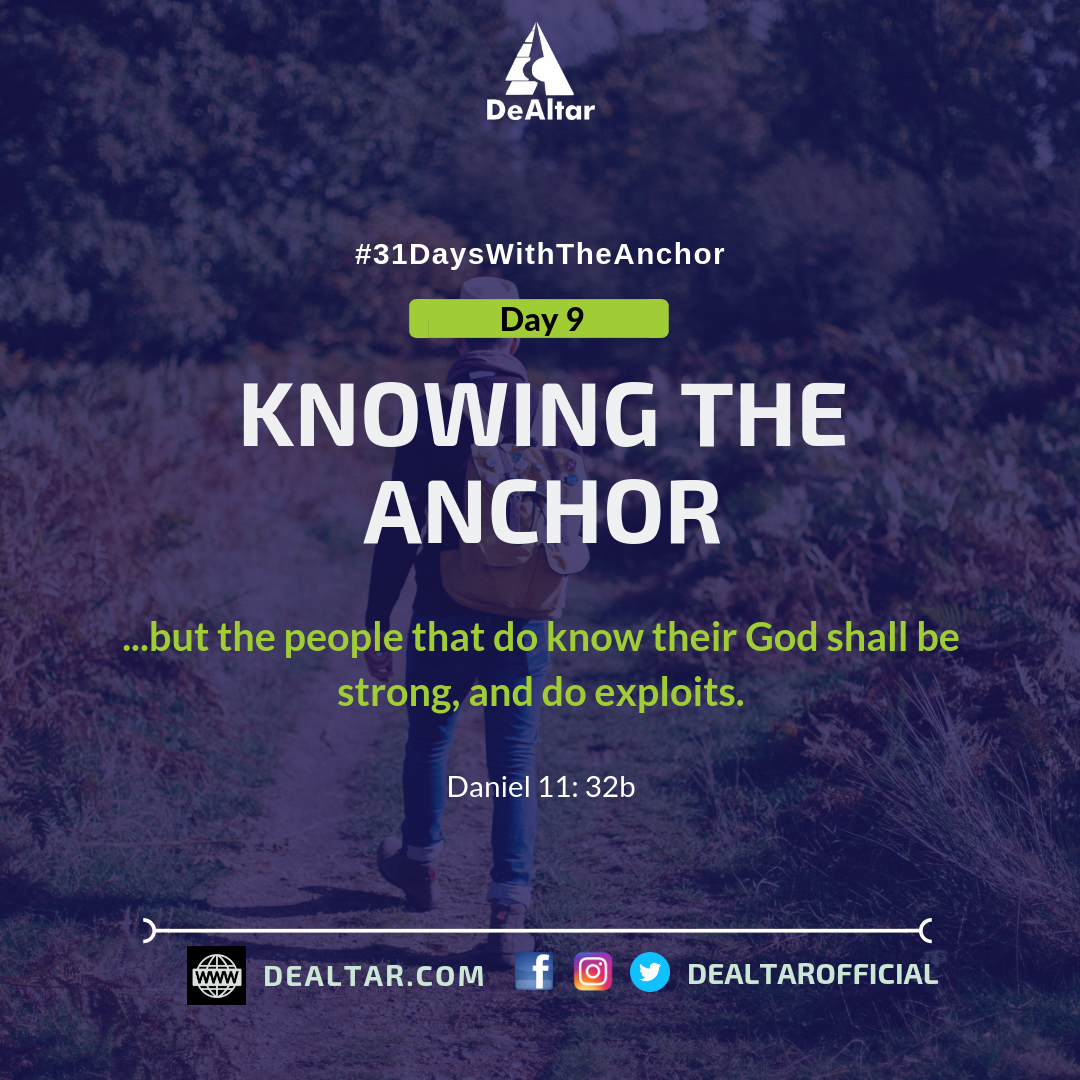 #31DaysWithTheAnchor – Day 9