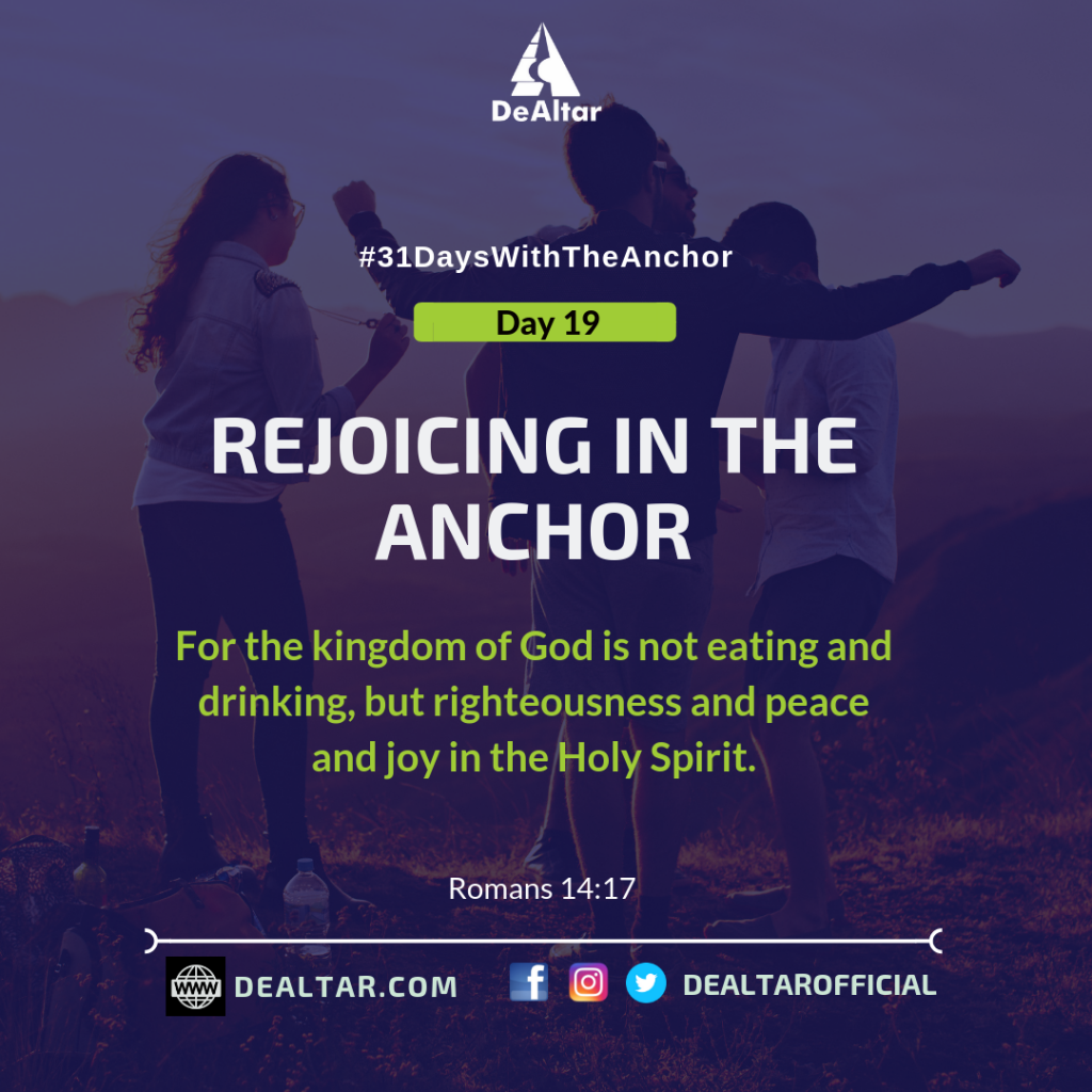 #31DaysWithTheAnchor - Day 19