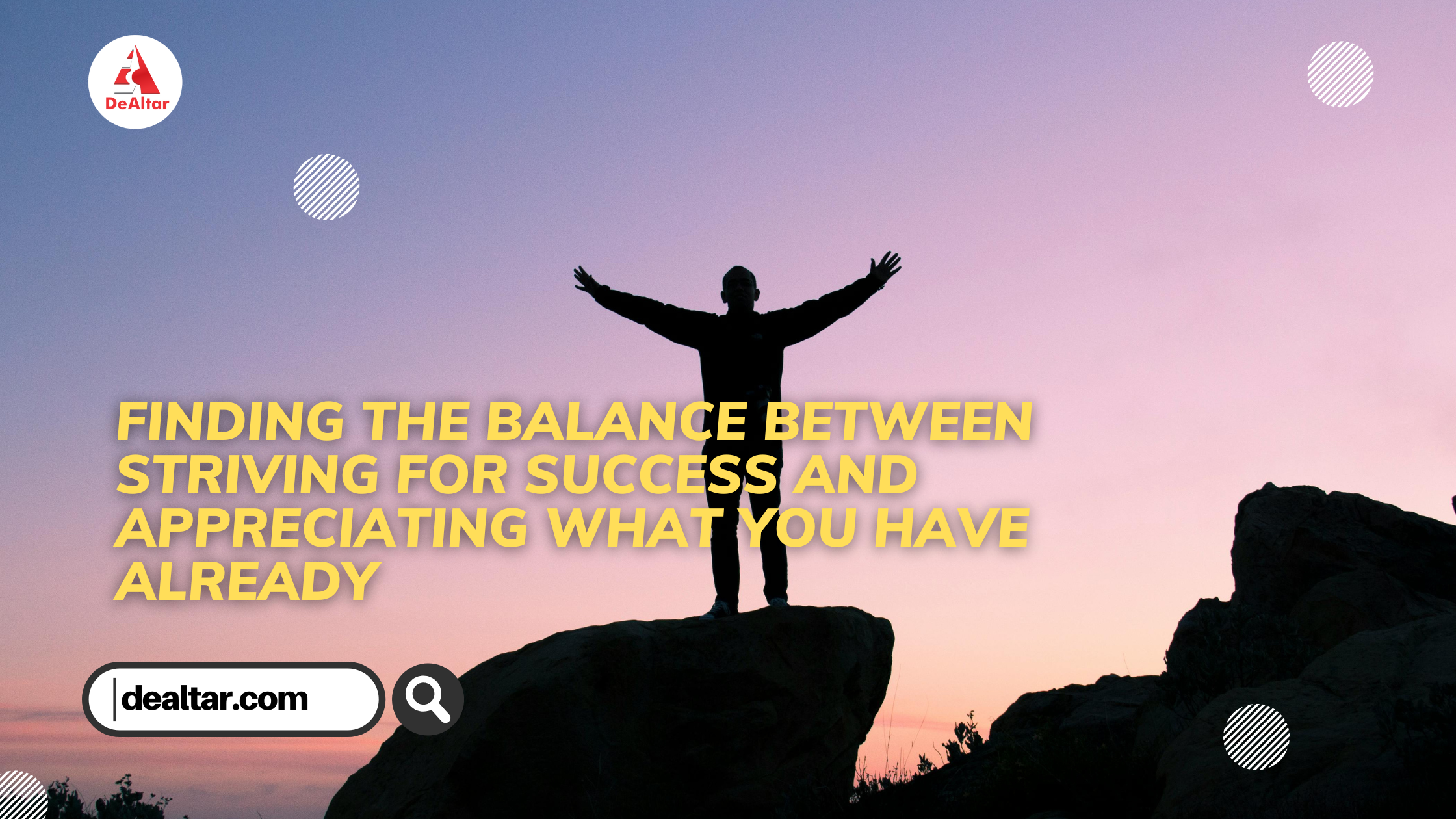 Finding the balance between striving for success and appreciating what you have already